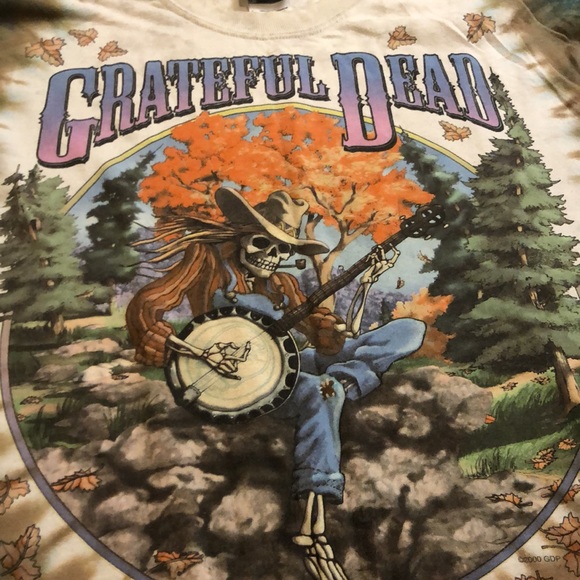 Grateful Dead vintage Liquid Blue 90’s concert tee Size L men’s - Picture 3 of 5